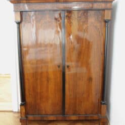 Neoclassical Early Biedermeier Armoire, Walnut Veneer and Full Columns, Austria, circa 1820 - Image 3