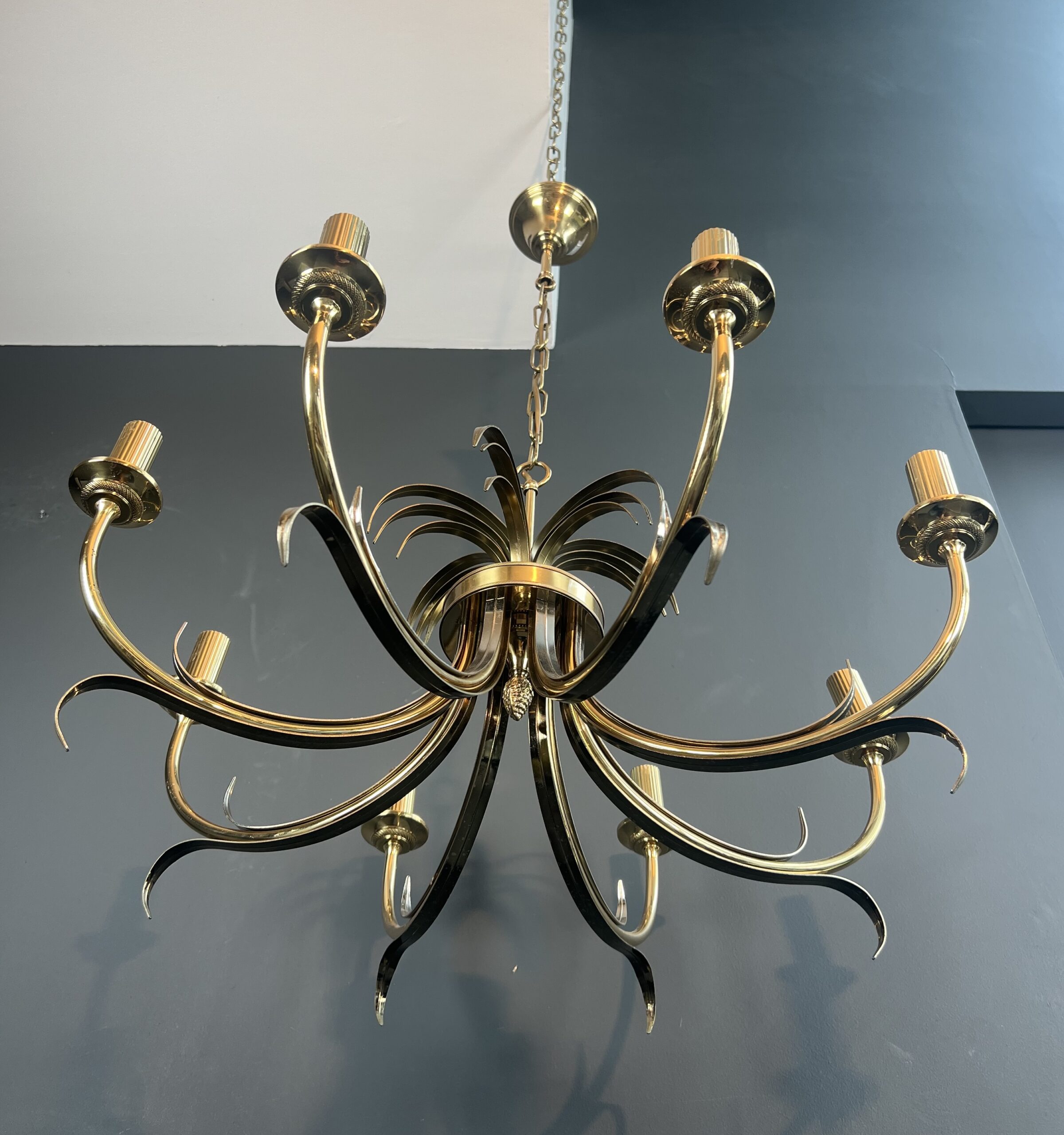 French Pineapple Chandelier in the Style of Maison Charles - Image 3