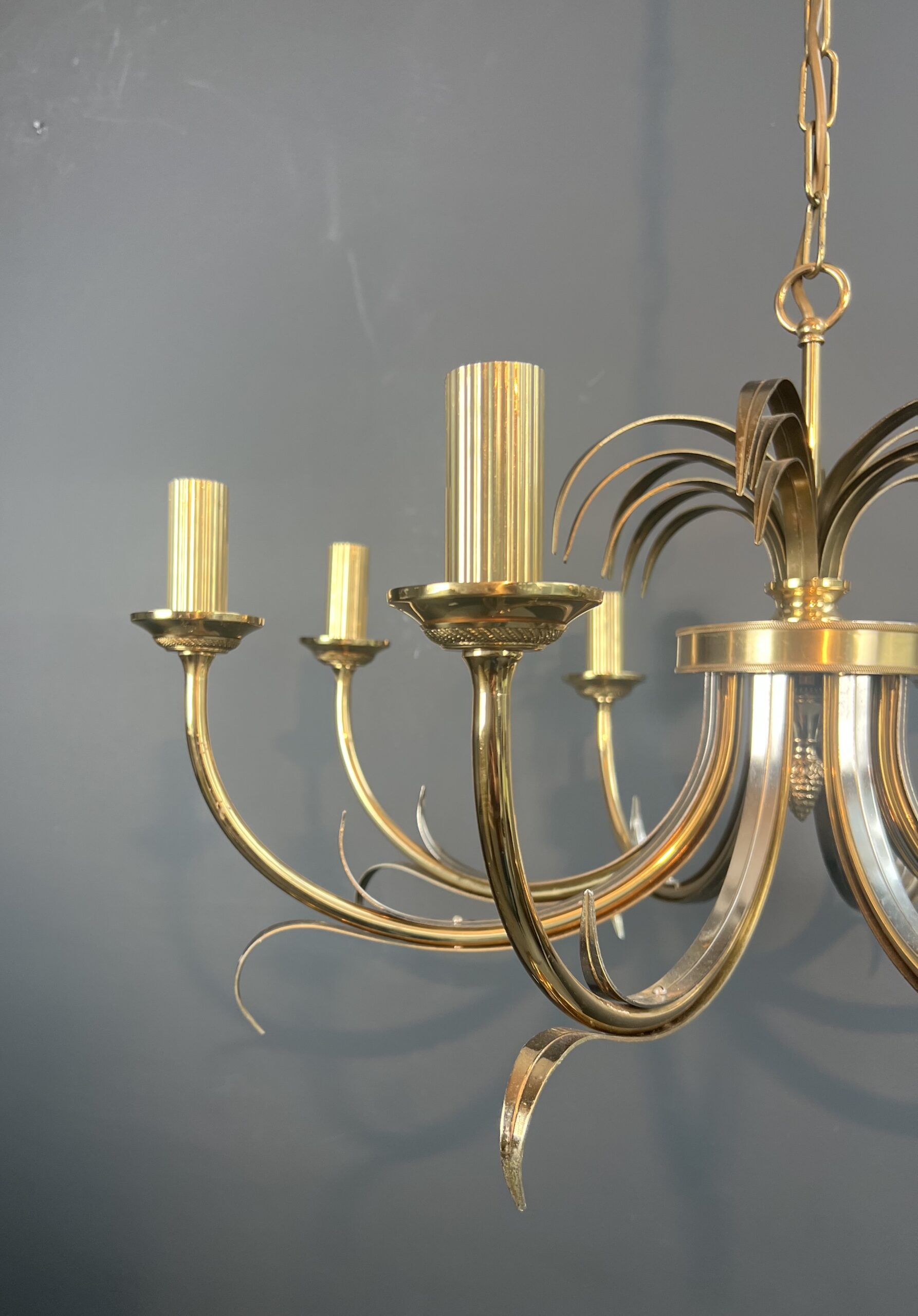 French Pineapple Chandelier in the Style of Maison Charles - Image 4