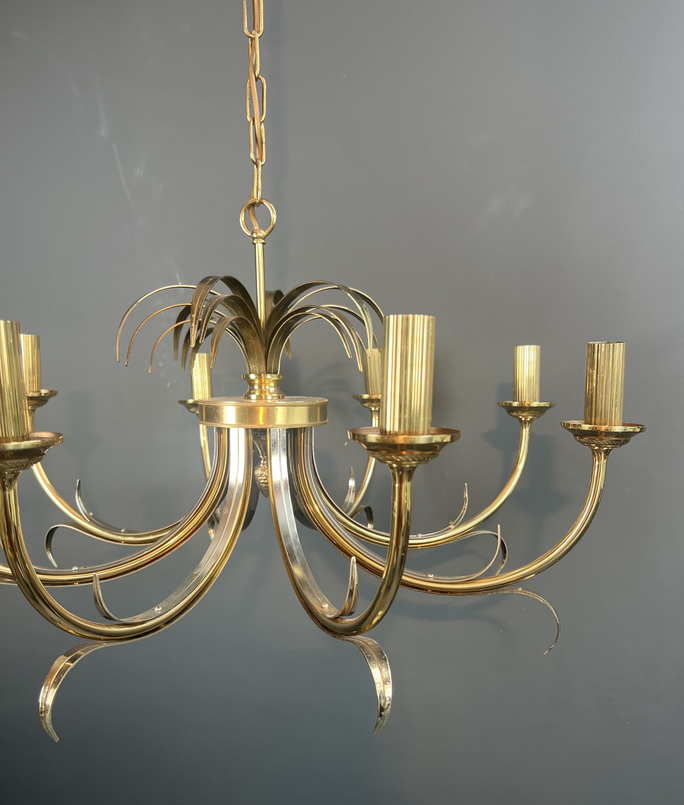 French Pineapple Chandelier in the Style of Maison Charles - Image 5