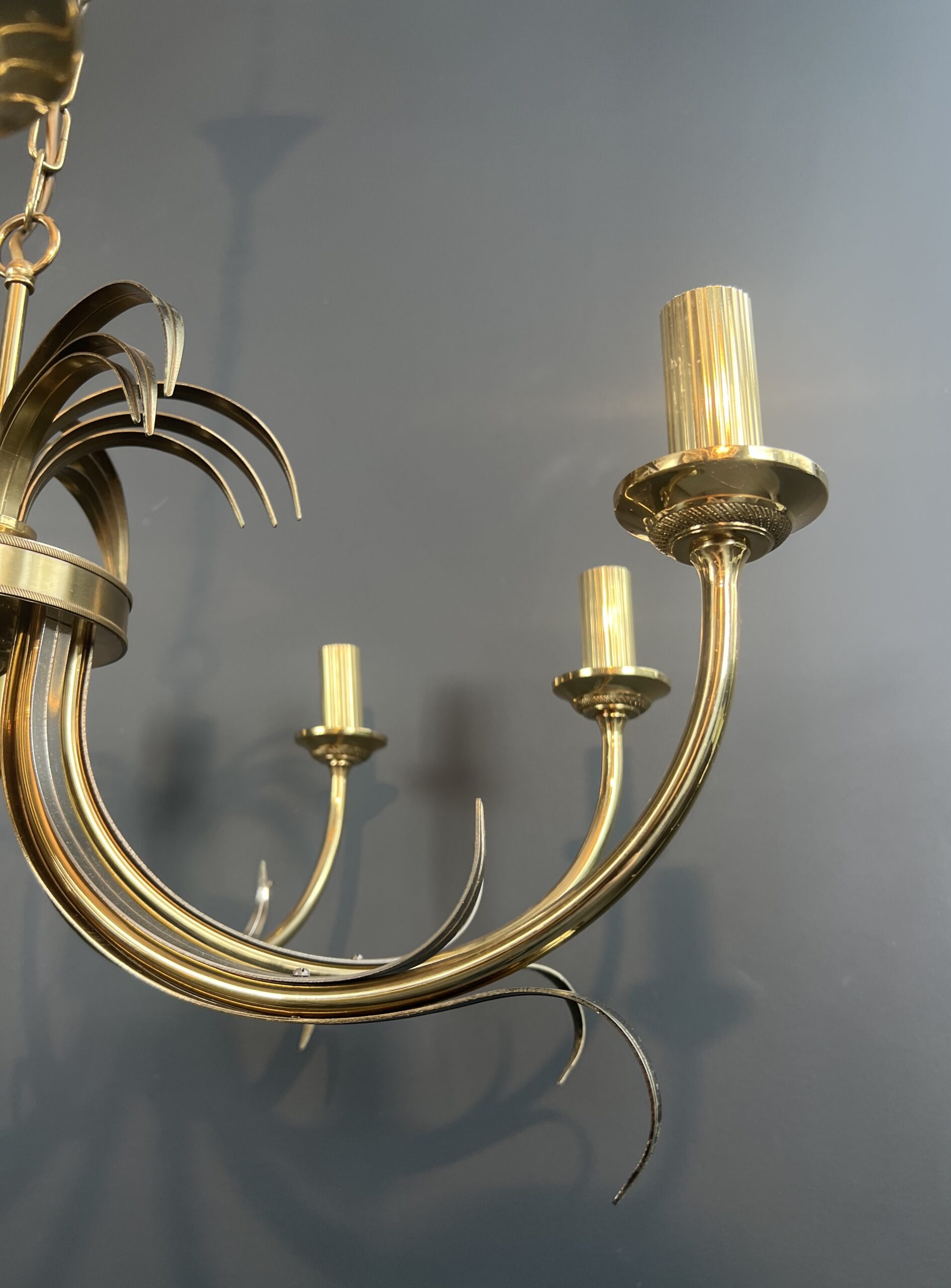 French Pineapple Chandelier in the Style of Maison Charles - Image 7