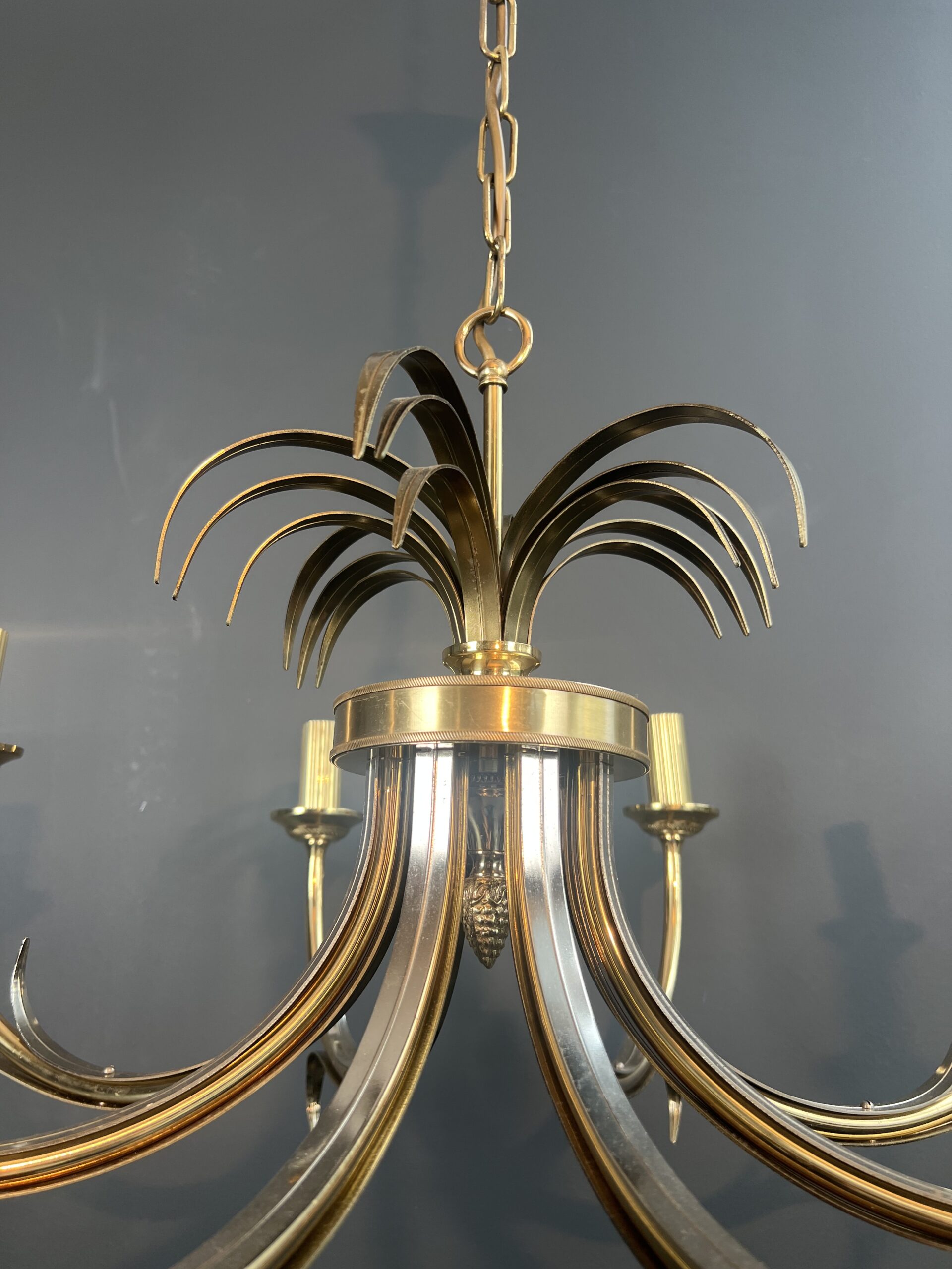 French Pineapple Chandelier in the Style of Maison Charles - Image 8