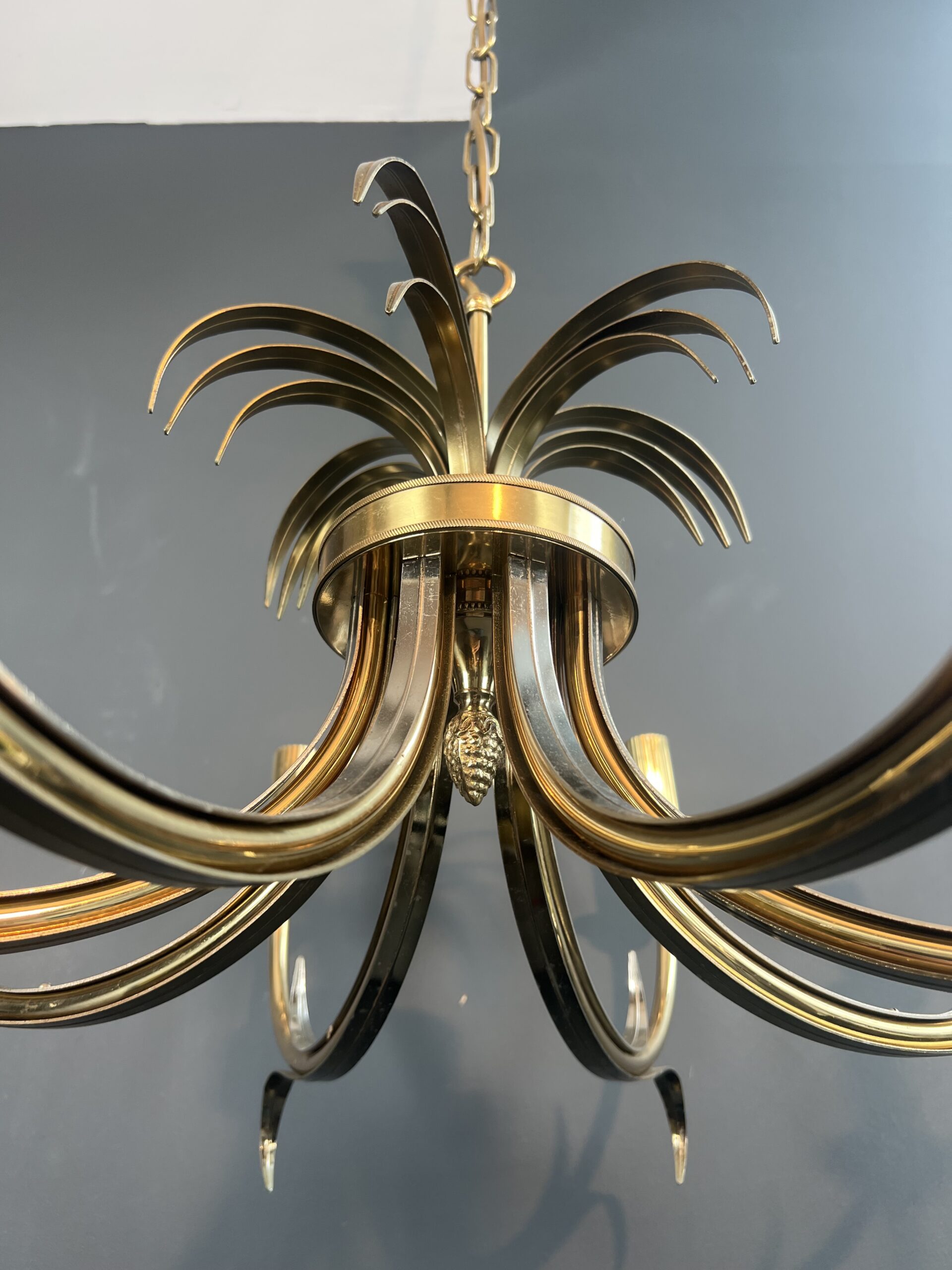 French Pineapple Chandelier in the Style of Maison Charles - Image 9