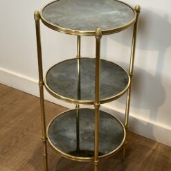 Alternative view of Maison Baguès Three-Tier Guéridon, 1940's