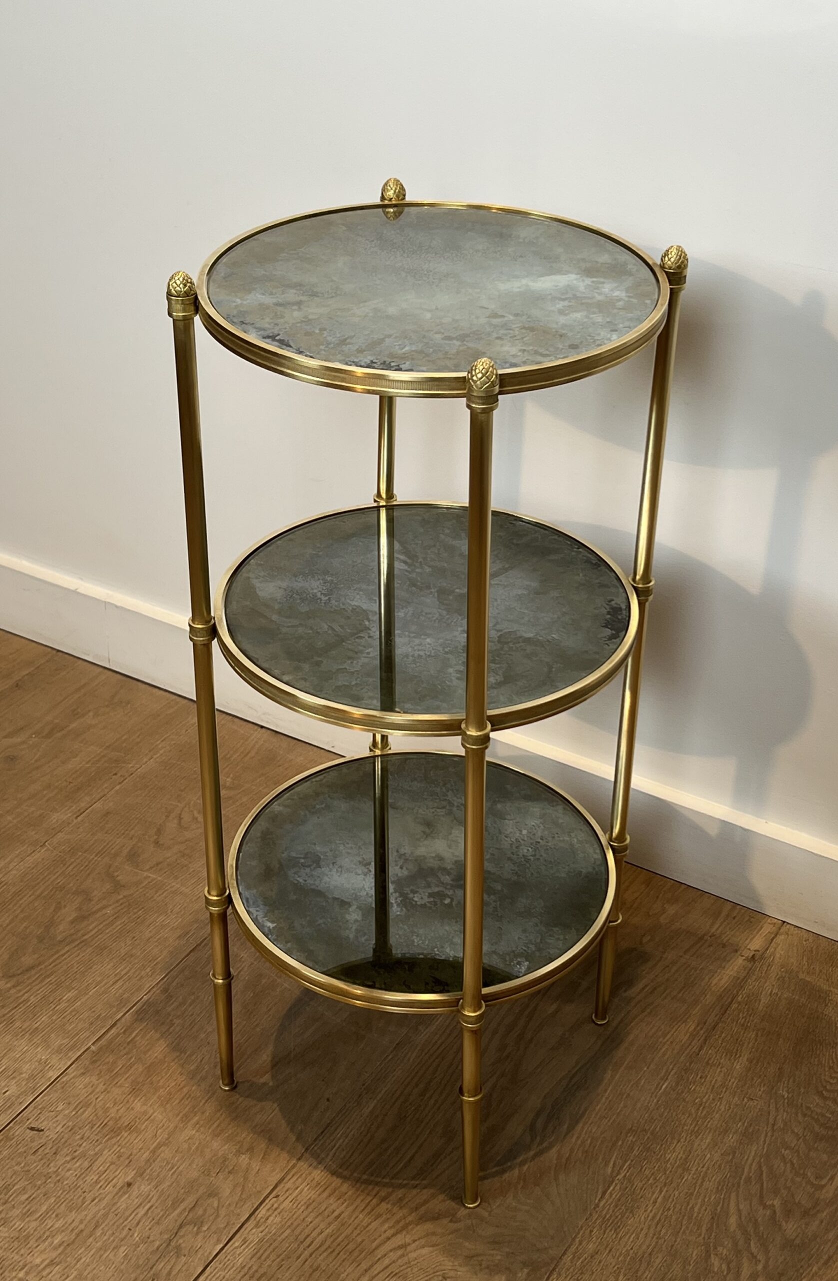 Maison Baguès Three-Tier Guéridon, 1940's - Image 2