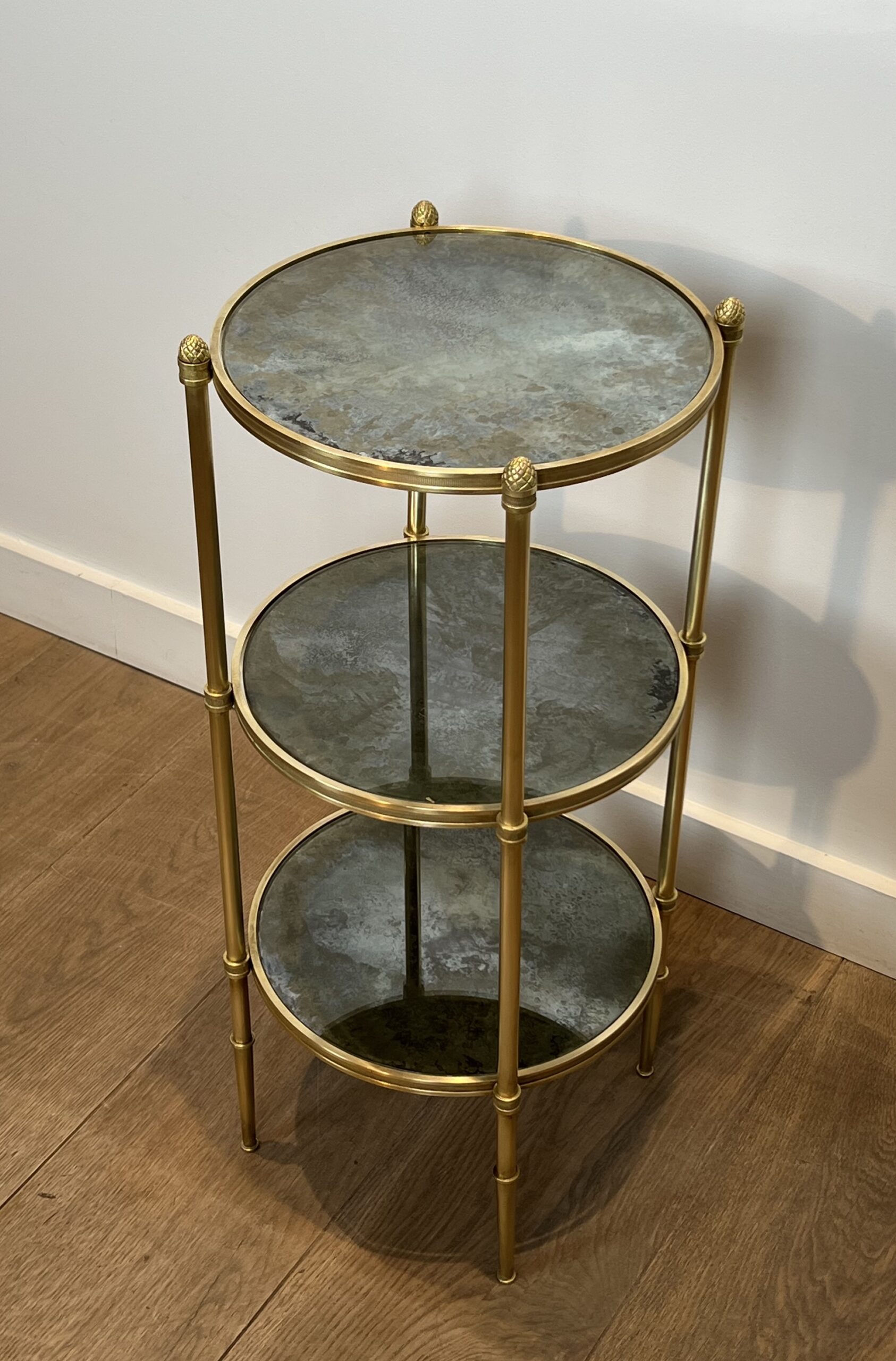 Maison Baguès Three-Tier Guéridon, 1940's - Image 3