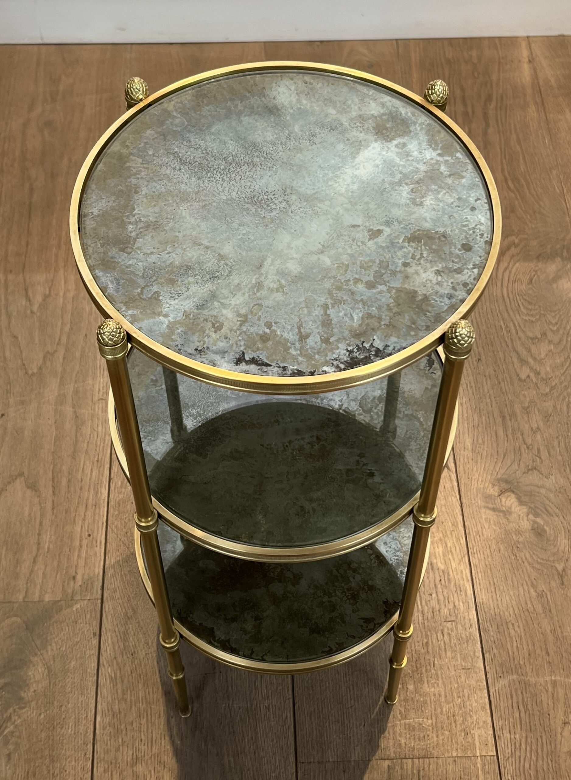 Maison Baguès Three-Tier Guéridon, 1940's - Image 4