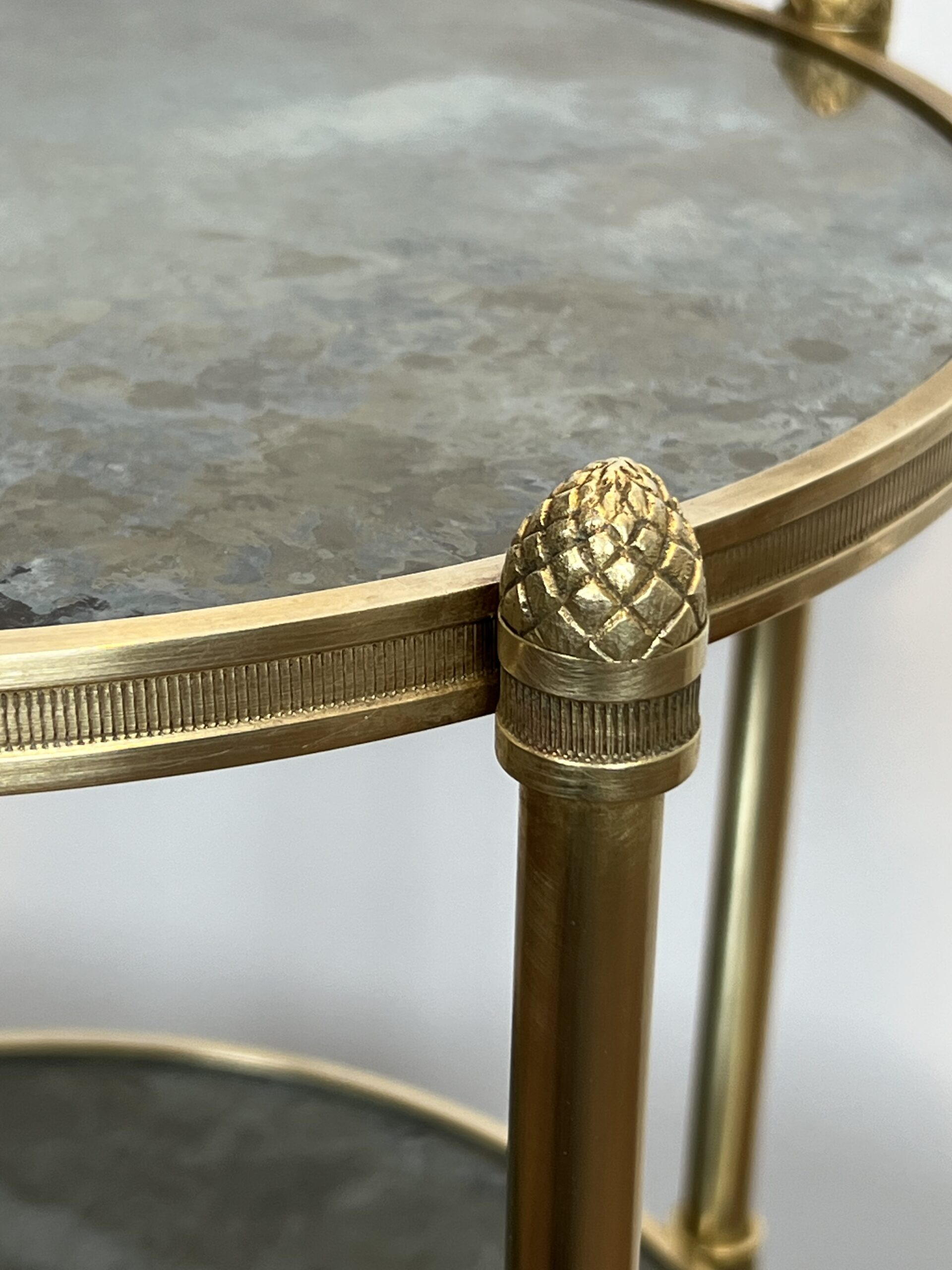 Maison Baguès Three-Tier Guéridon, 1940's - Image 6