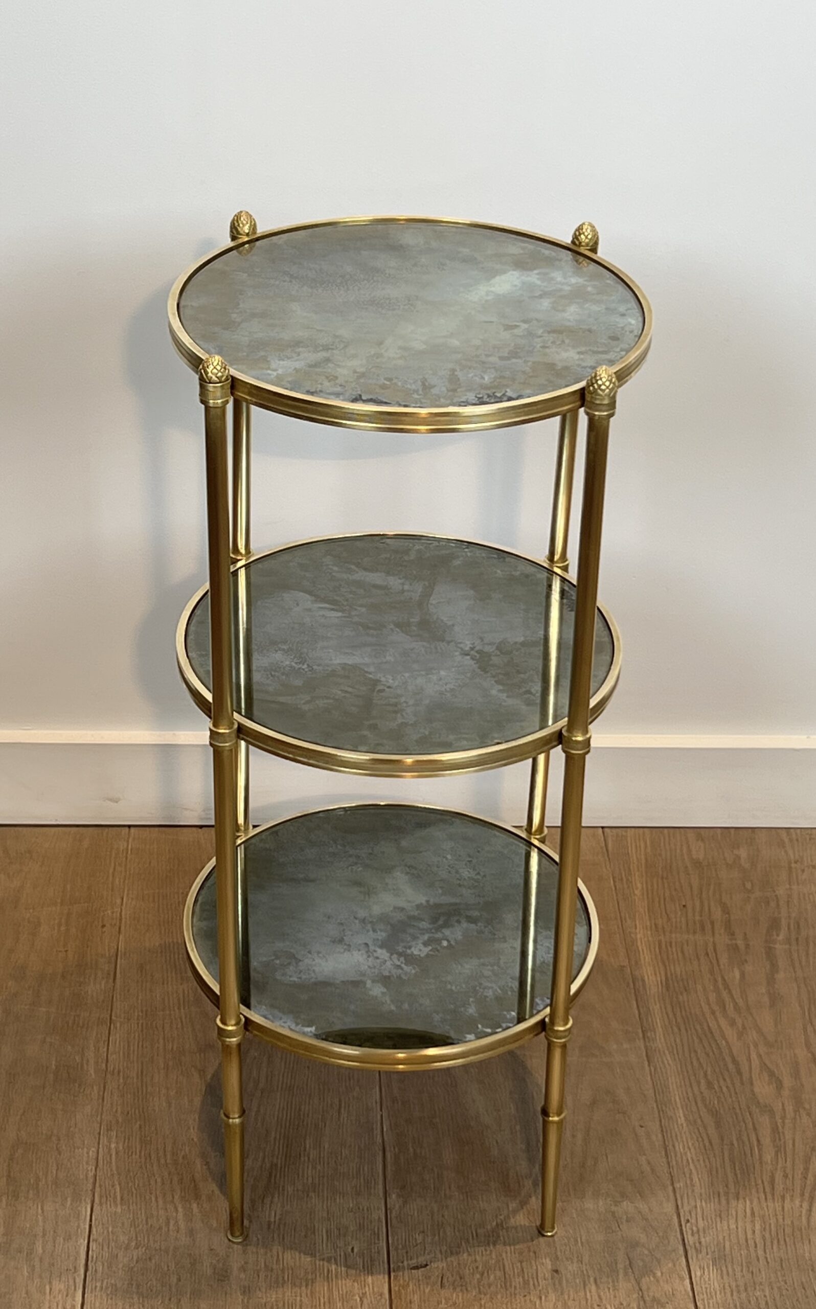 Maison Baguès Three-Tier Guéridon, 1940's - Image 11