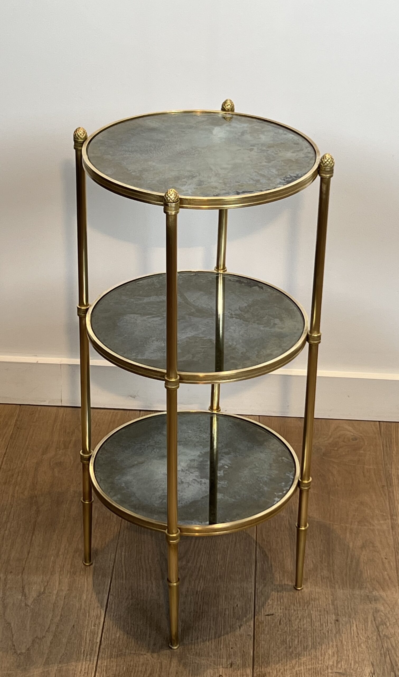 Maison Baguès Three-Tier Guéridon, 1940's - Image 12