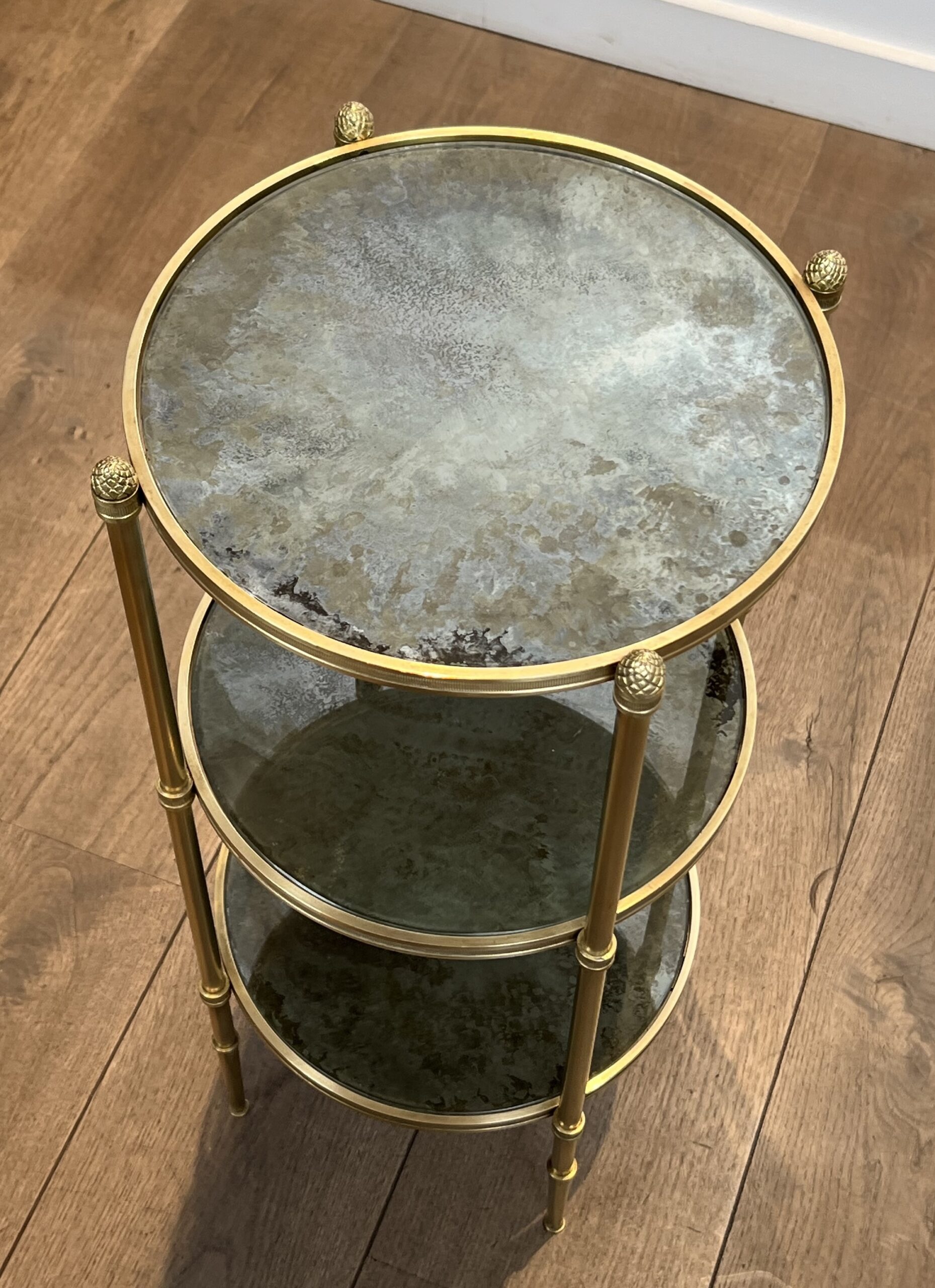 Maison Baguès Three-Tier Guéridon, 1940's - Image 15