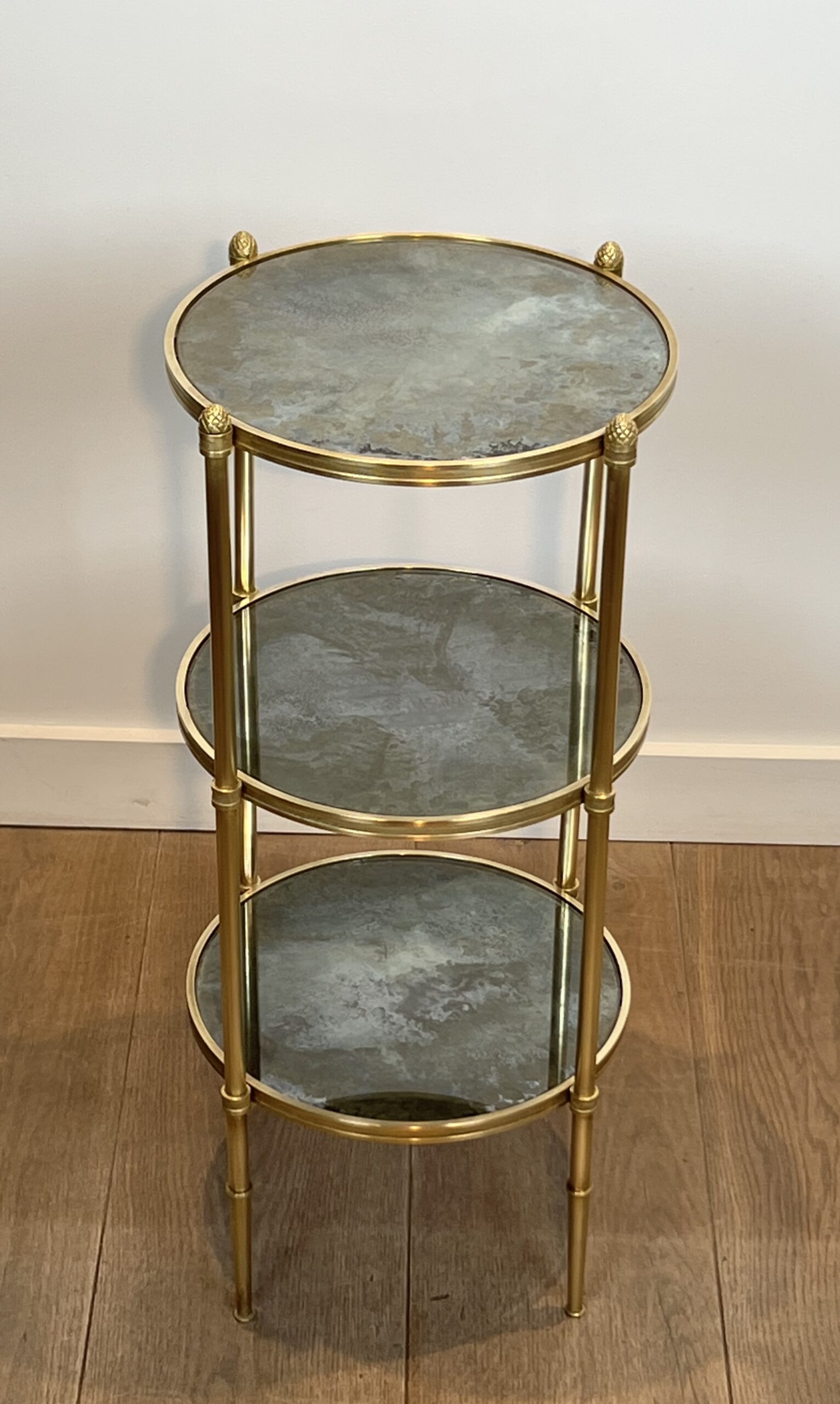 Maison Baguès Three-Tier Guéridon, 1940's - Image 19