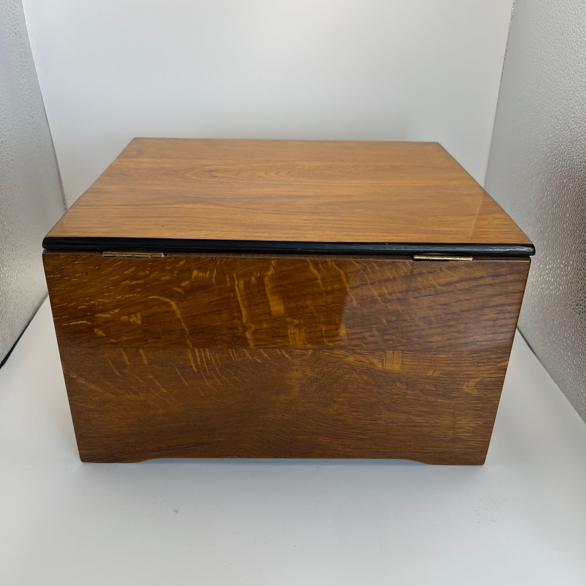 Art Nouveau Oak Box, Partly Ebonized, Austria, circa 1900 - Image 7