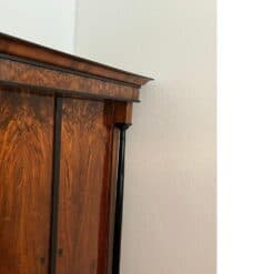 Neoclassical Early Biedermeier Armoire, Walnut Veneer and Full Columns, Austria, circa 1820 - Image 7