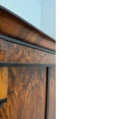 Neoclassical Early Biedermeier Armoire, Walnut Veneer and Full Columns, Austria, circa 1820 - Image 8