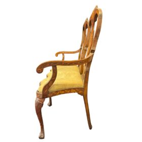 Dutch Baroque Style Marquetry Bench, 19th c.