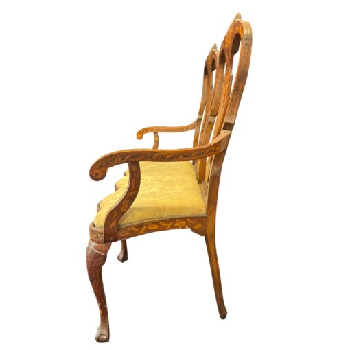 Dutch Baroque Style Marquetry Bench, 19th c. - Image 4