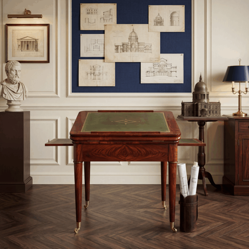 Antique Architect's Desk- in situ in an architect's office- Styylish