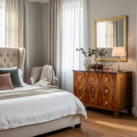 Biedermeier Walnut Chest of Drawers, 1820