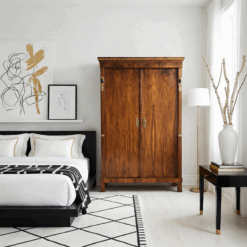 Biedermeier Armoire- in situ in a bedroom- Styylish