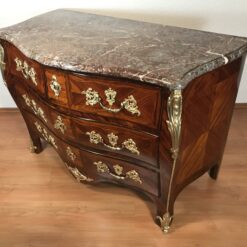 18th-century French Louis XV bombe chest - three-quarter view from above- Styylish
