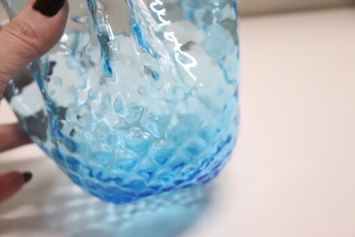 1950s Murano Glass Vase, Italy – Handkerchief Model in Blue - Image 8