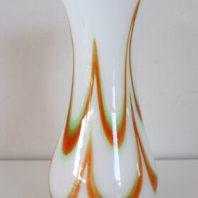 1960s Murano Glass Vase with Kinetic Decoration, 1960s