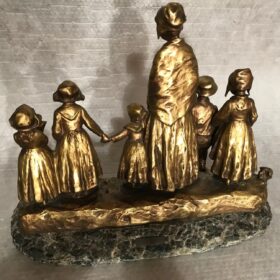 Joseph D’Aste, Bronze Sculpture, “Fête Au Village”