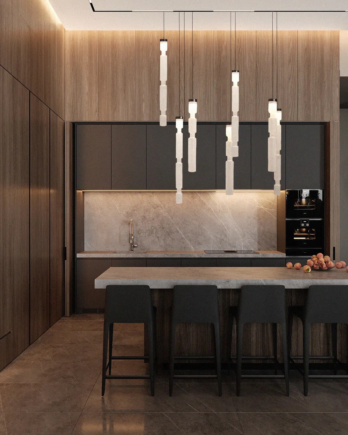 Sagano Pendant Light, Handblown Murano Glass - Image 9