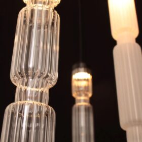 Sagano Pendant Light, Handblown Murano Glass