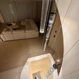 Sagano Pendant Light, Handblown Murano Glass