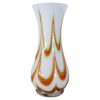 1960s Murano Glass Vase milky white with kinetic decoration- Styylish