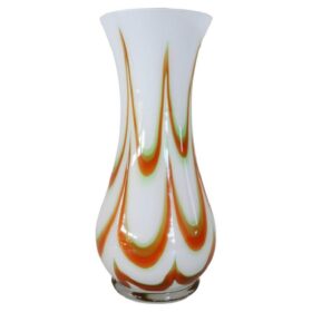 1960s Murano Glass Vase with Kinetic Decoration, 1960s