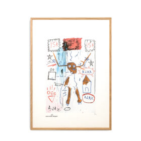 Basquiat Numbered Silkscreen Print, 1990s
