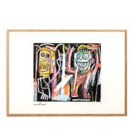 Jean-Michel Basquiat Color Silkscreen Print. 1990s.