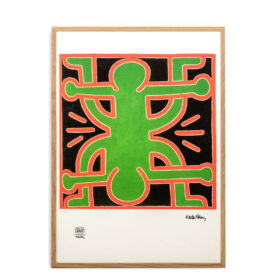 Keith Haring Silkscreen Print, Numbered, 1990s