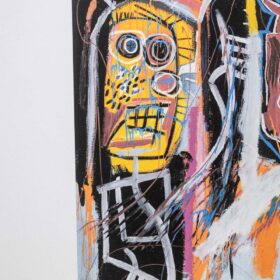 Jean-Michel Basquiat Color Silkscreen Print. 1990s.