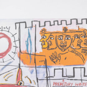 Jean-Michel Basquiat Color Silkscreen Print. 1990s.