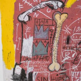 Basquiat Color Silkscreen Print, Numbered, 1990s