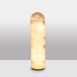 Alternative view of Carlo Nason Floor Lamp, LT316, White Opalescent Murano Glass
