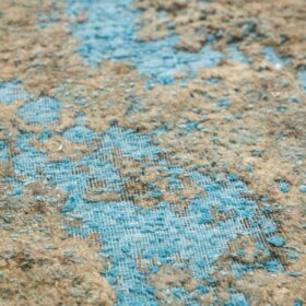 Rectangular Wool Rug, Light Blue Background, Contemporary.