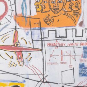 Jean-Michel Basquiat Color Silkscreen Print. 1990s.
