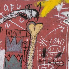 Basquiat Color Silkscreen Print, Numbered, 1990s