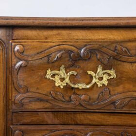 Curved Antique Chest of Drawers, known as a Nîmoise, 18th century.