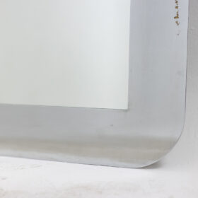 Rectangular Mirror in Polished Metal, Italy, 1970s