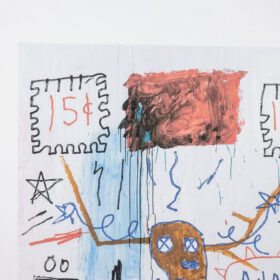 Basquiat Numbered Silkscreen Print, 1990s