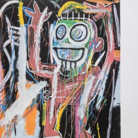 Jean-Michel Basquiat Color Silkscreen Print. 1990s.