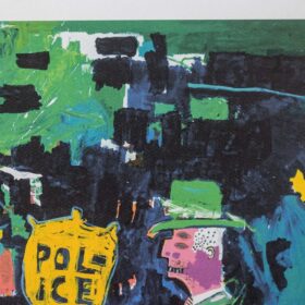 Basquiat Silkscreen Print, Numbered, 1990s.