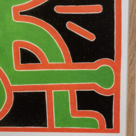 Keith Haring Silkscreen Print, Numbered, 1990s