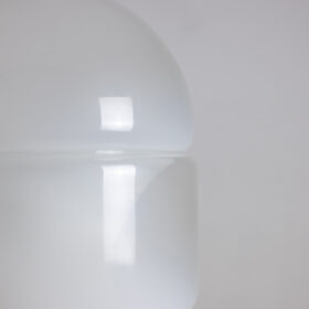 Carlo Nason Floor Lamp, LT316, White Opalescent Murano Glass